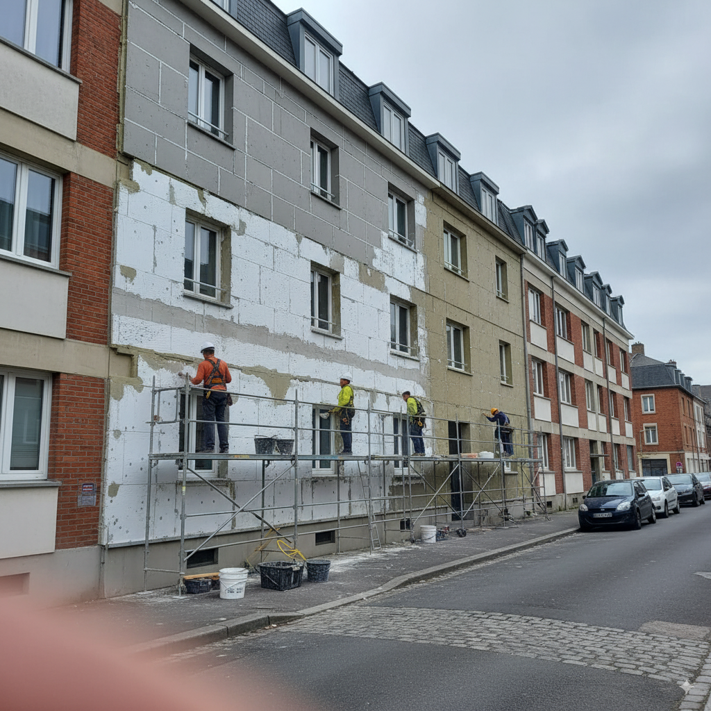Isolation des Murs par l'Extérieur (ITE) à Lille