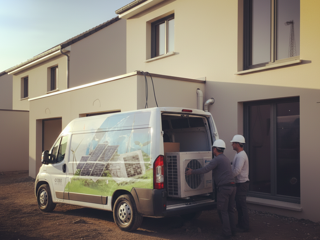 Installation d'unité extérieure de pompe à chaleur à Lyon